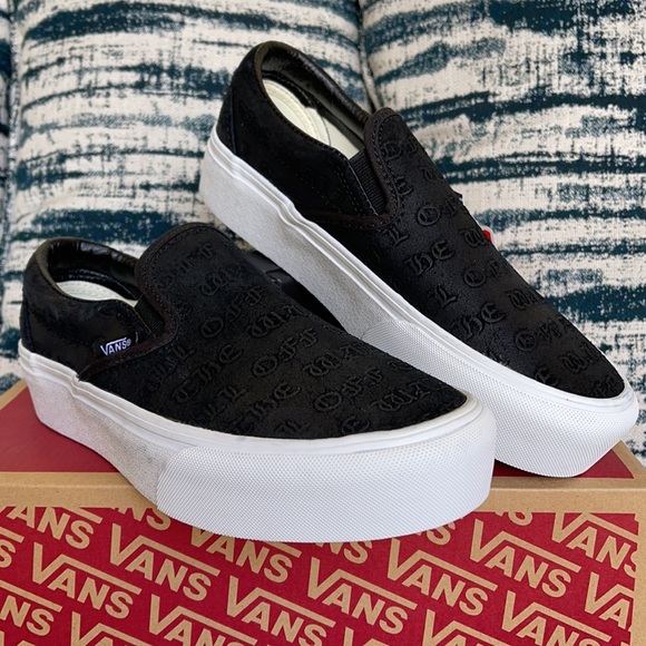 Vans Classic Slip-On Platforms Deboss Otw Black/Black WMNS - Picture 5 of 16
